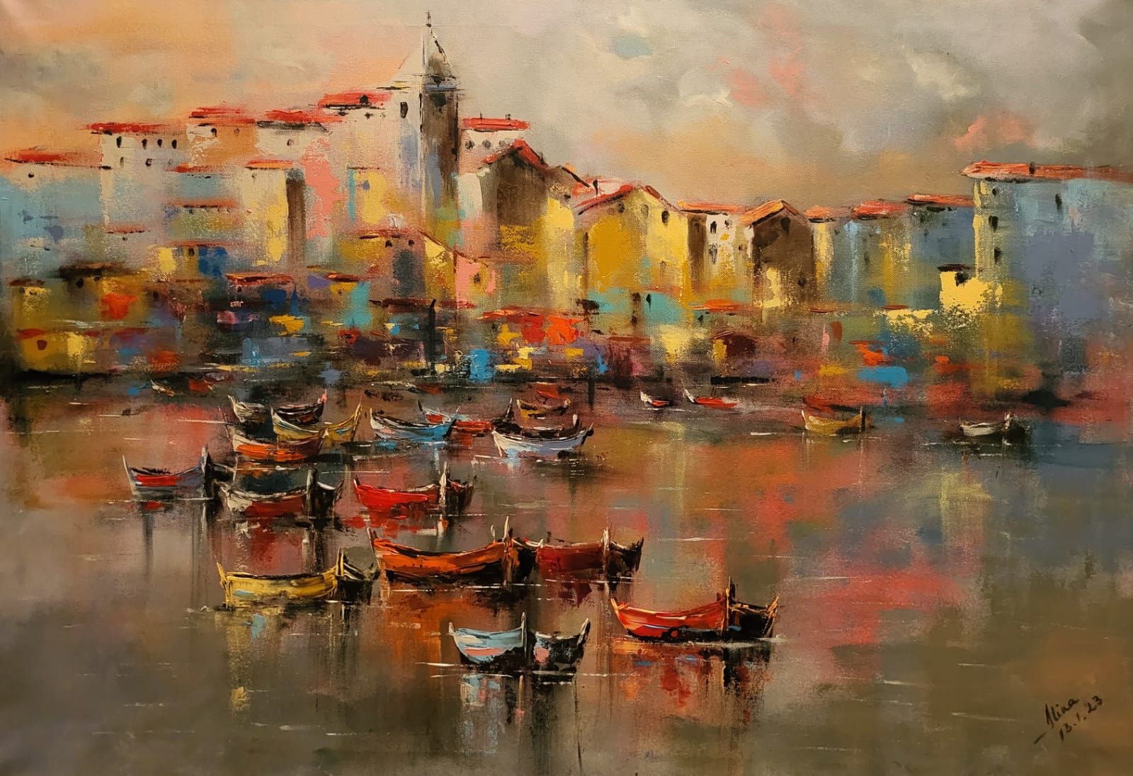 ArteDiAlina.com painting: Where the rainbow ends